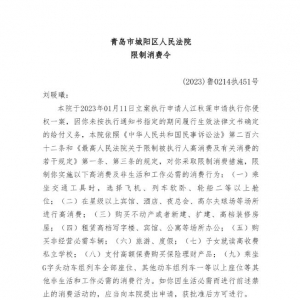 刘鑫已被限定消耗：不得旅游、度假、坐飞机