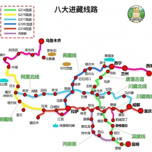 西藏旅游，自驾川藏线，这4张舆图就够了