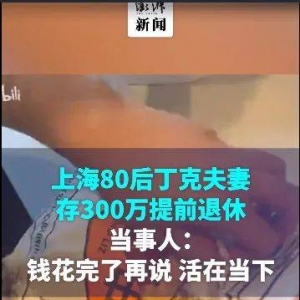 存款300万，每月理财收入1万，80后丁克夫妻回应“提前退休”：绰绰有余 ...